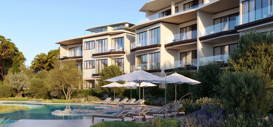 Luxuriöse Drei-Zimmer-Wohnung direkt neben dem renommiertesten Golfclub in Limassol