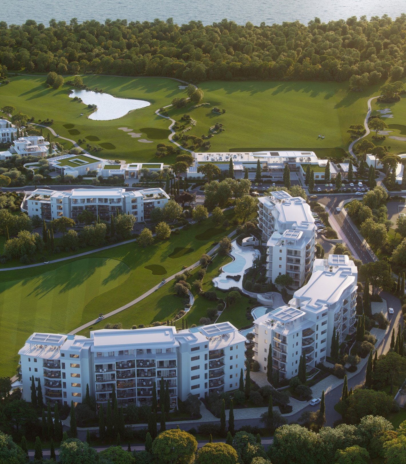 Luxuriöse Drei-Zimmer-Wohnung direkt neben dem renommiertesten Golfclub in Limassol