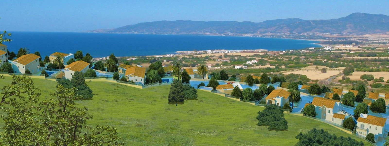 Luxuriöse Villa mit Pool und Meerblick auf großem Grundstück
