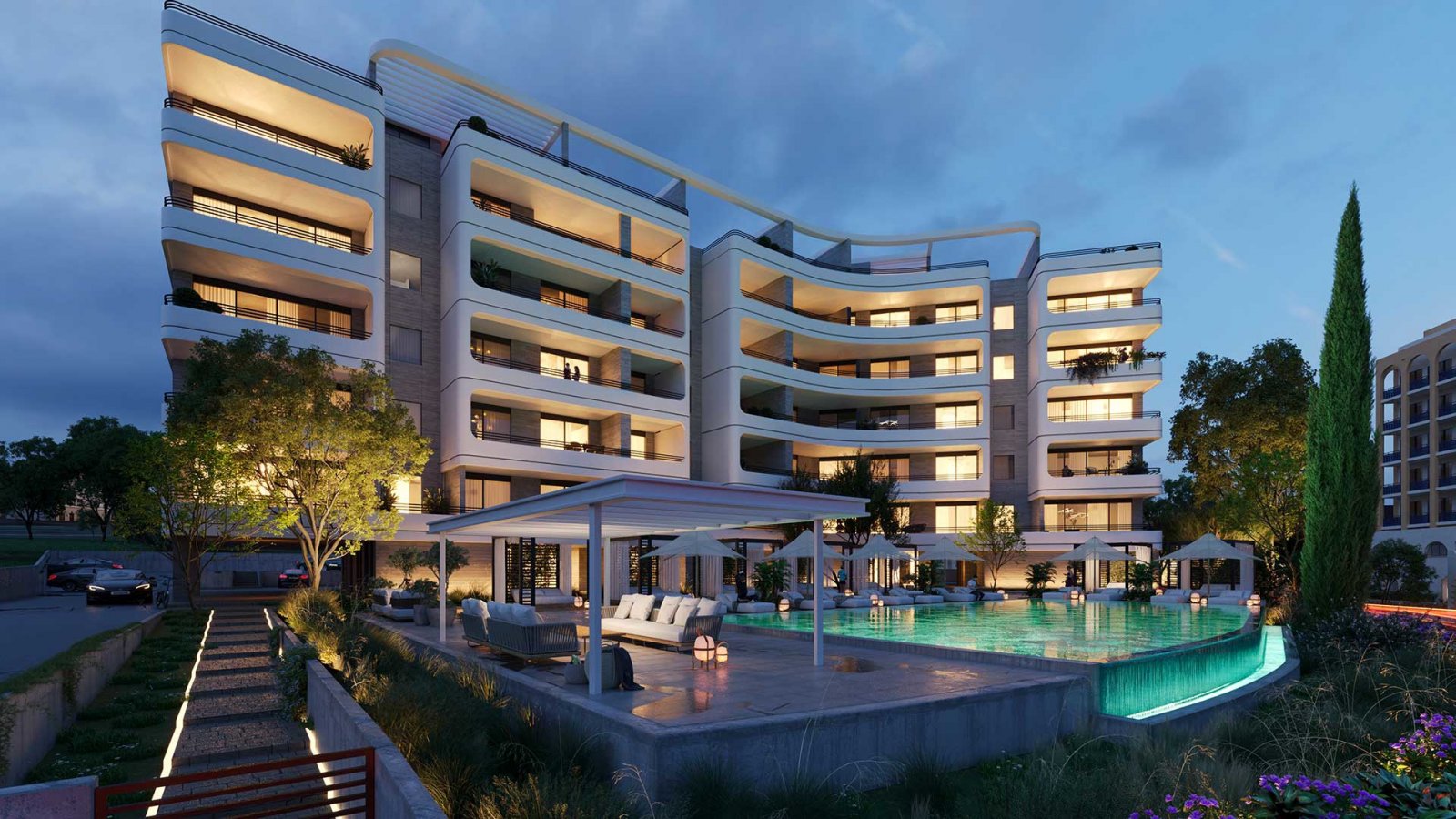 Luxuriöses Vier-Zimmer-Apartment → Meerblick, 250 m zum Strand → Limassol