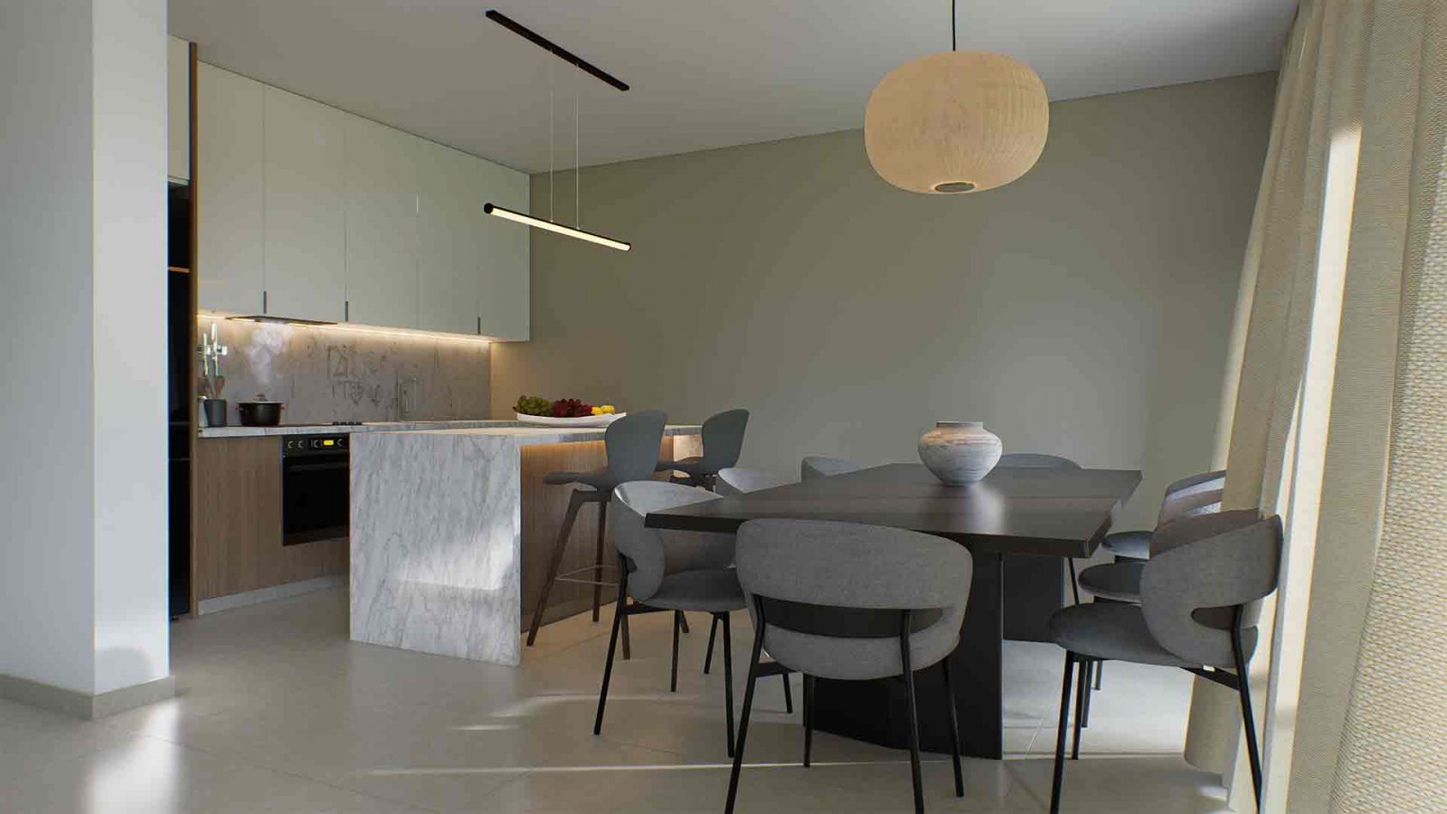 Großzügiges 2+1-Zimmer-Apartment in ruhiger Lage in Paphos – moderner Komfort, Privatsphäre und optimale Raumaufteilung.