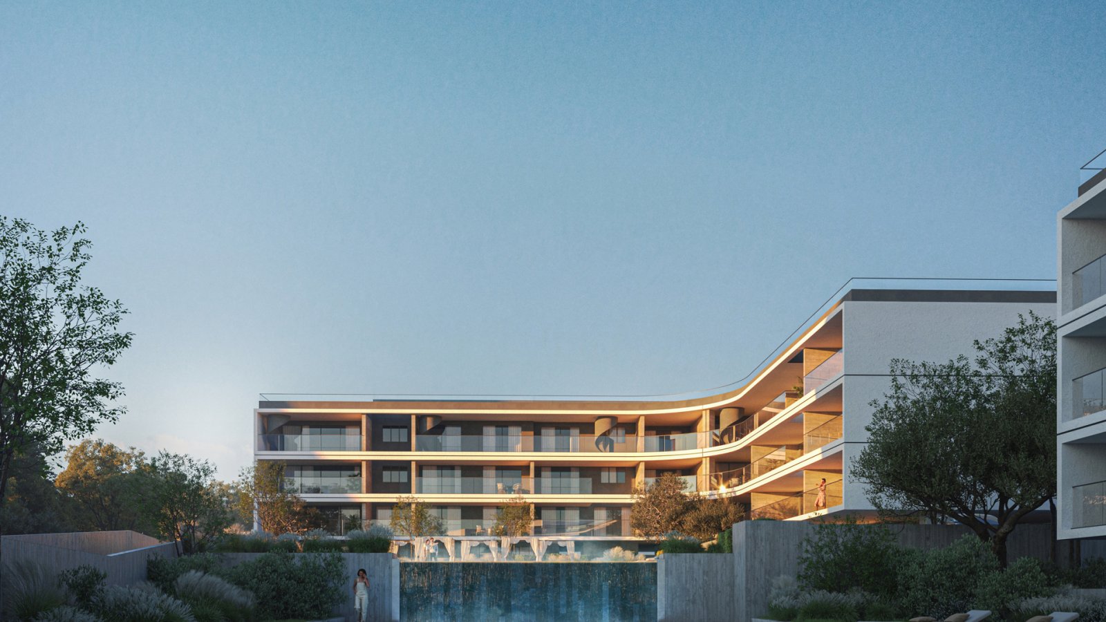 Panorama-Apartment mit drei Schlafzimmern → in Strand- und Zentrumsnähe, Meerblick → Paphos