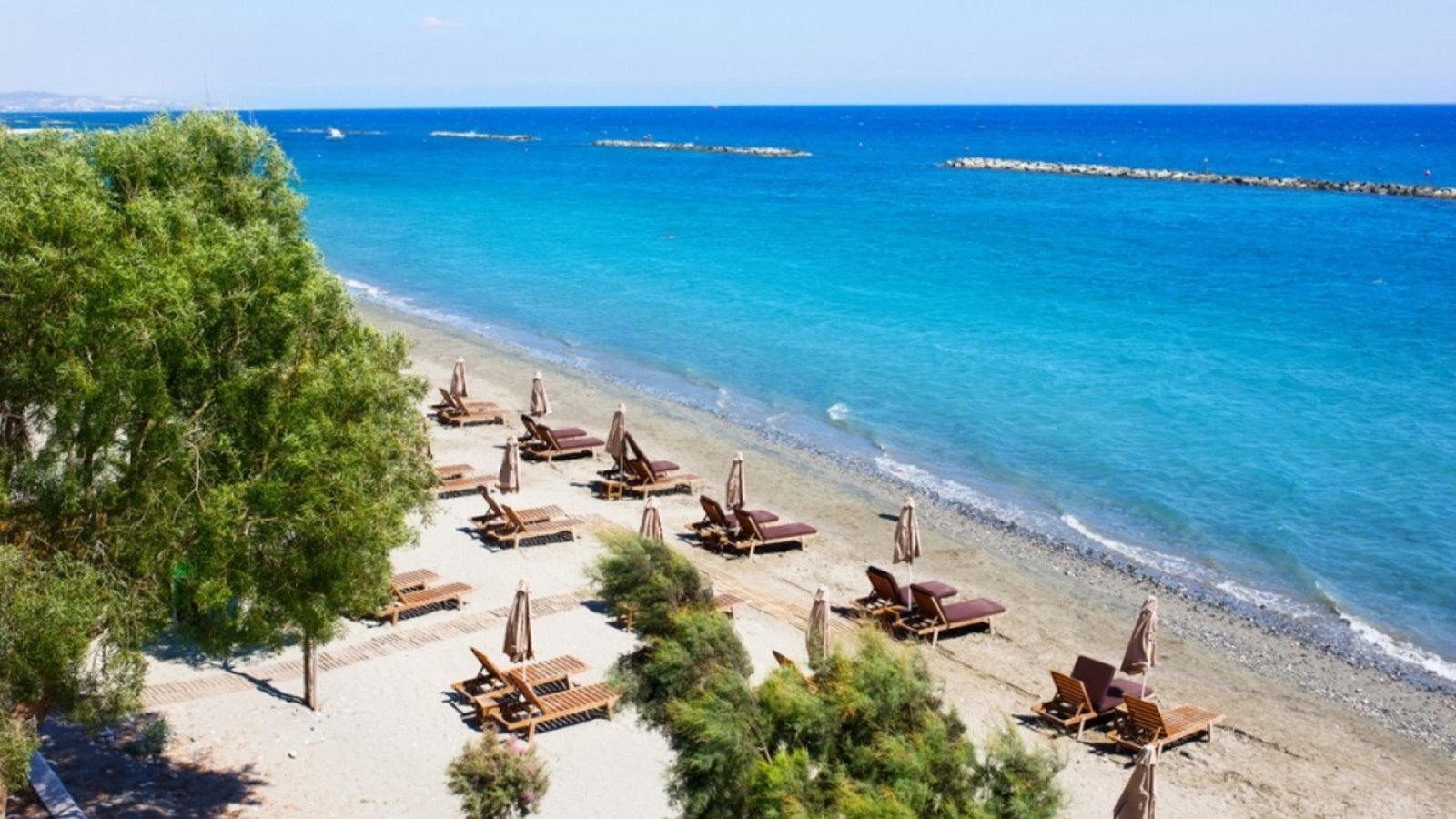 Panorama-Apartment mit drei Schlafzimmern → in Strand- und Zentrumsnähe, Meerblick → Paphos