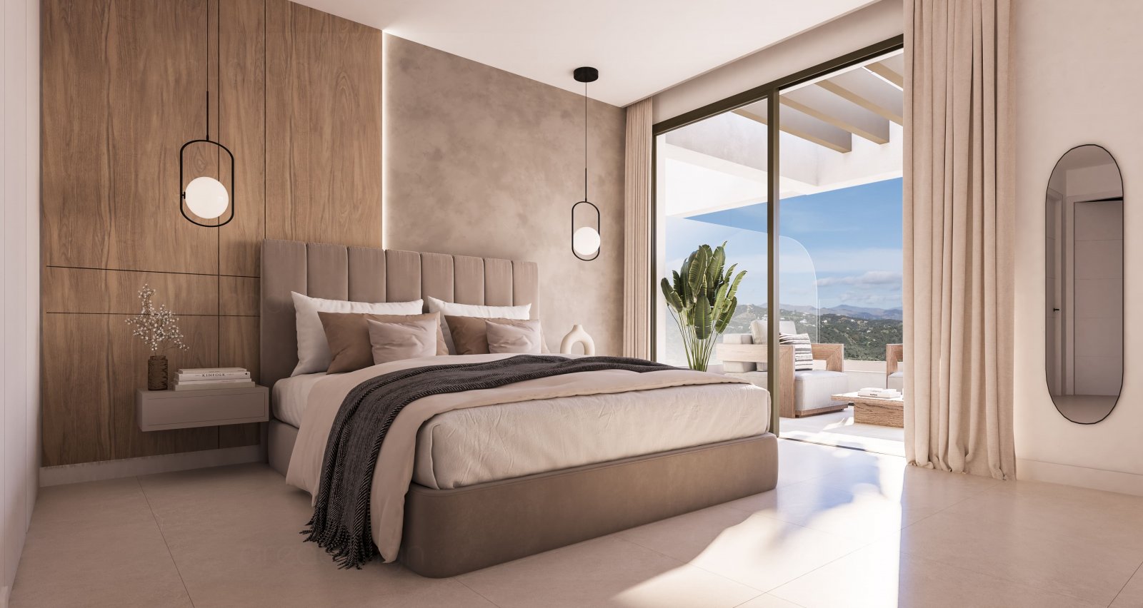 Moderne Apartments am Meer, mit Pool und Garten, Estepona