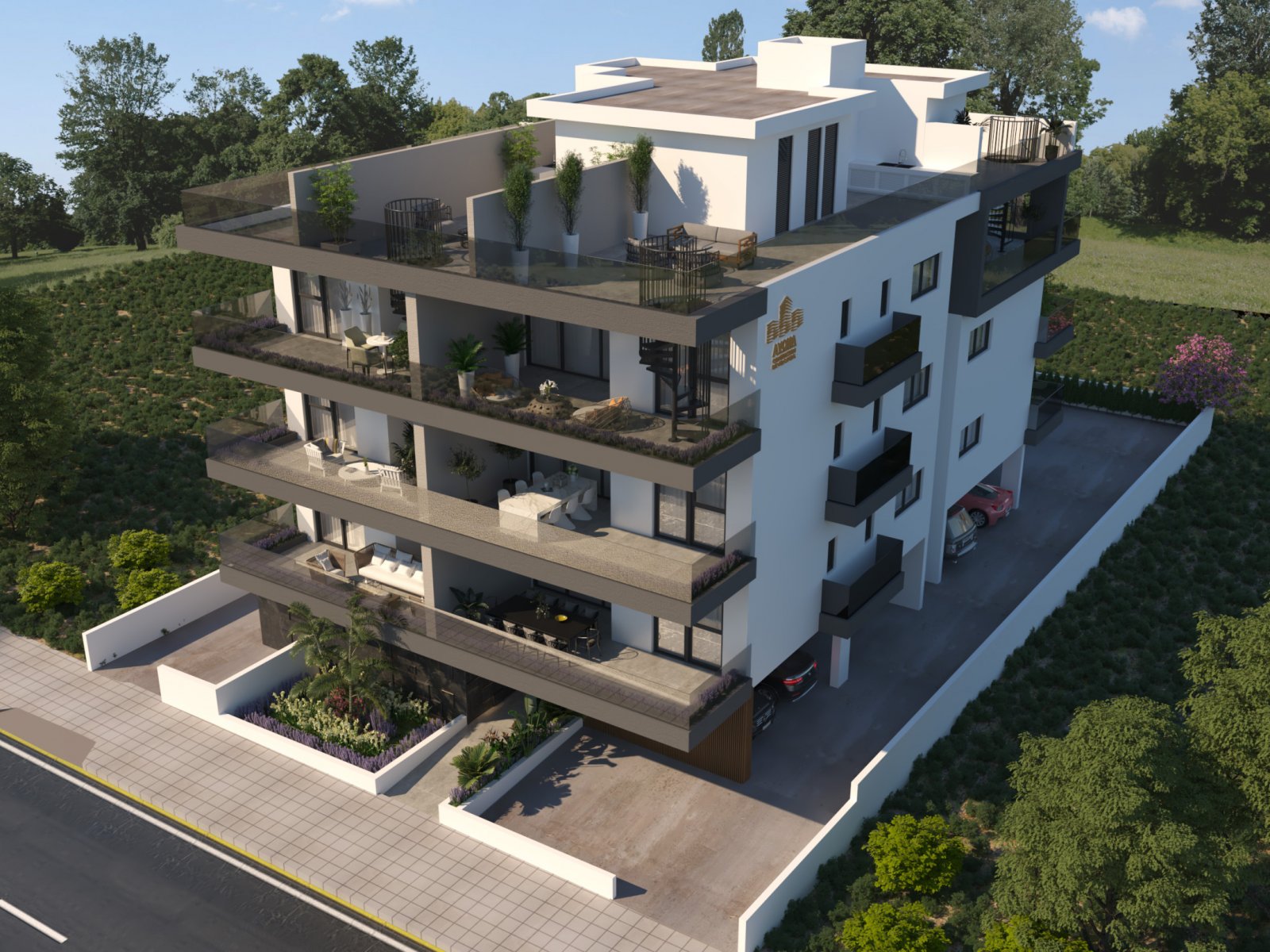 Luxuriöse Vierzimmerwohnung in einem Neubau im sonnigen Larnaka mit Dachgarten