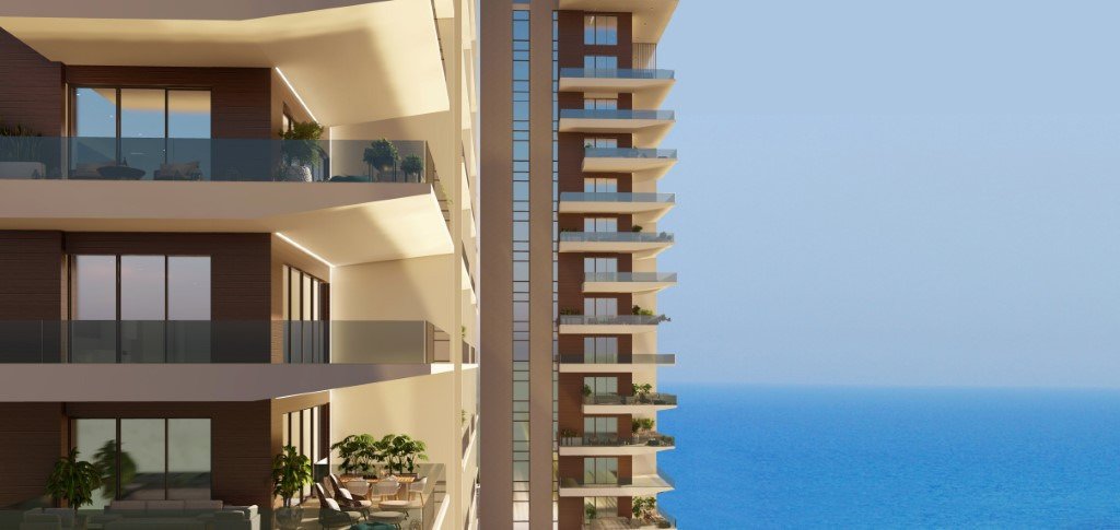 Stilvolles 1+1-Apartment in erster Strandreihe mit großzügiger Terrasse