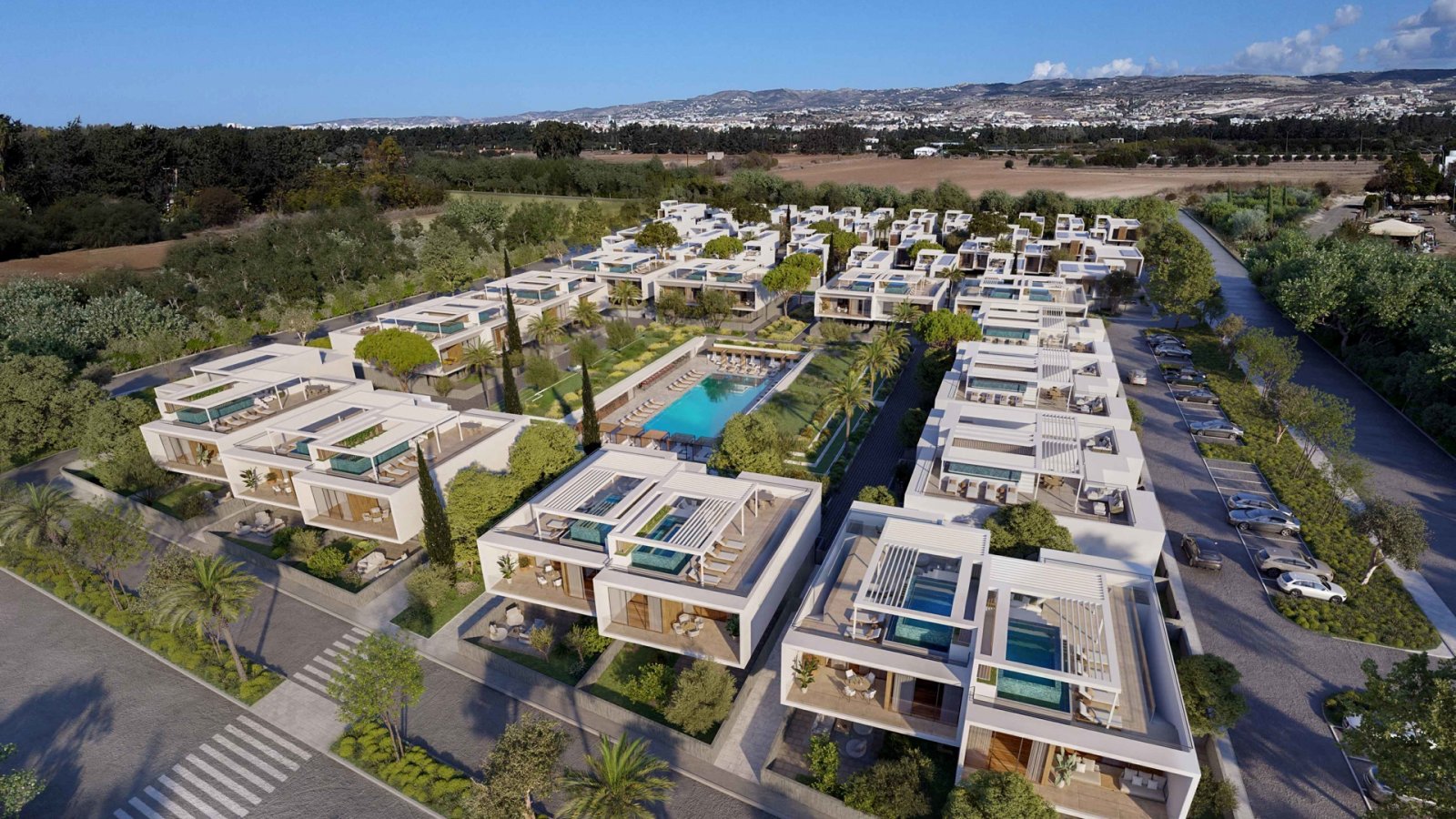 Luxuriöse Drei-Zimmer-Wohnung direkt an der Küste von Geroskipou, Paphos