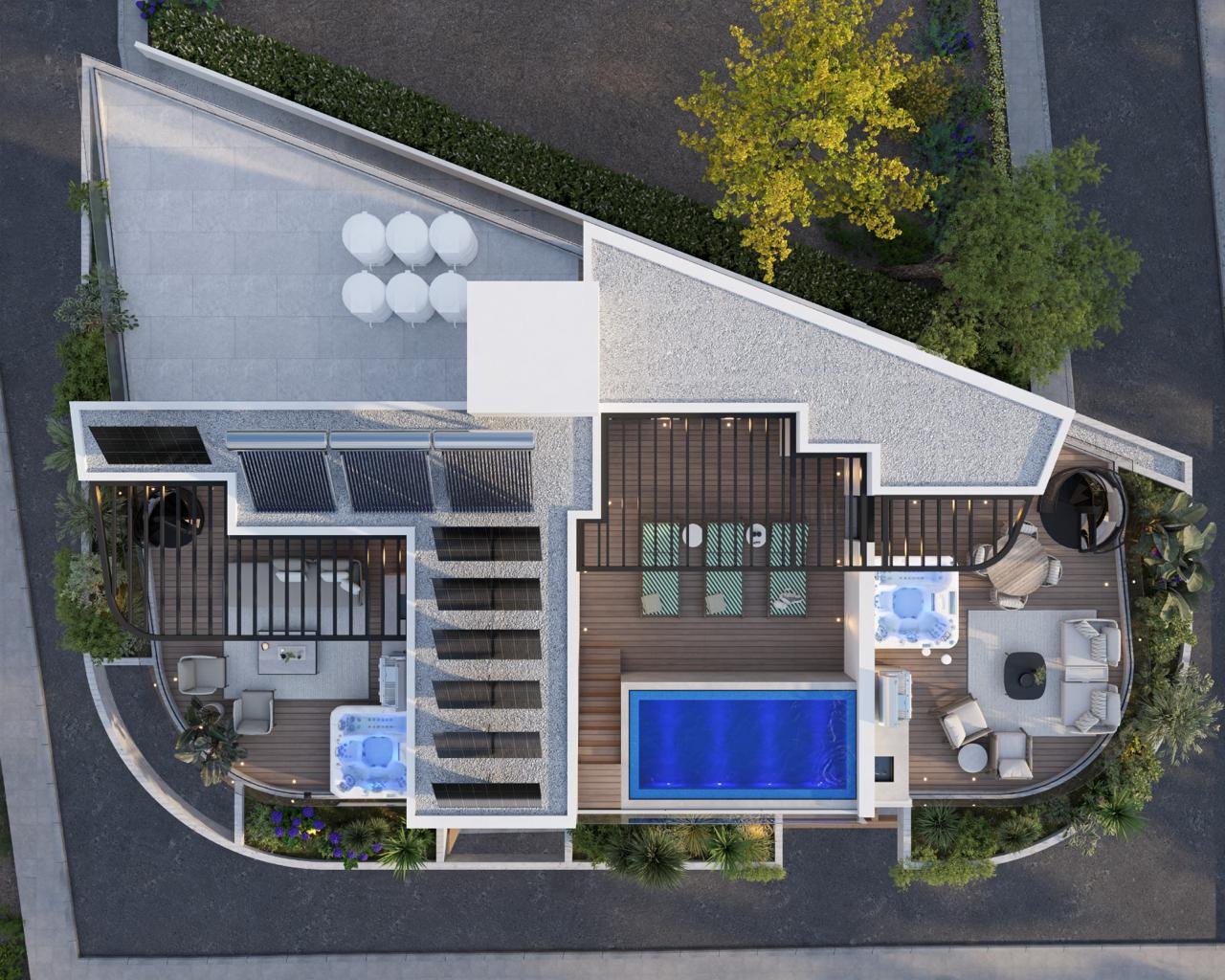 2+1-Zimmer-Apartment in ruhiger Lage nahe Larnaka mit Terrasse und Zugang zum Pool