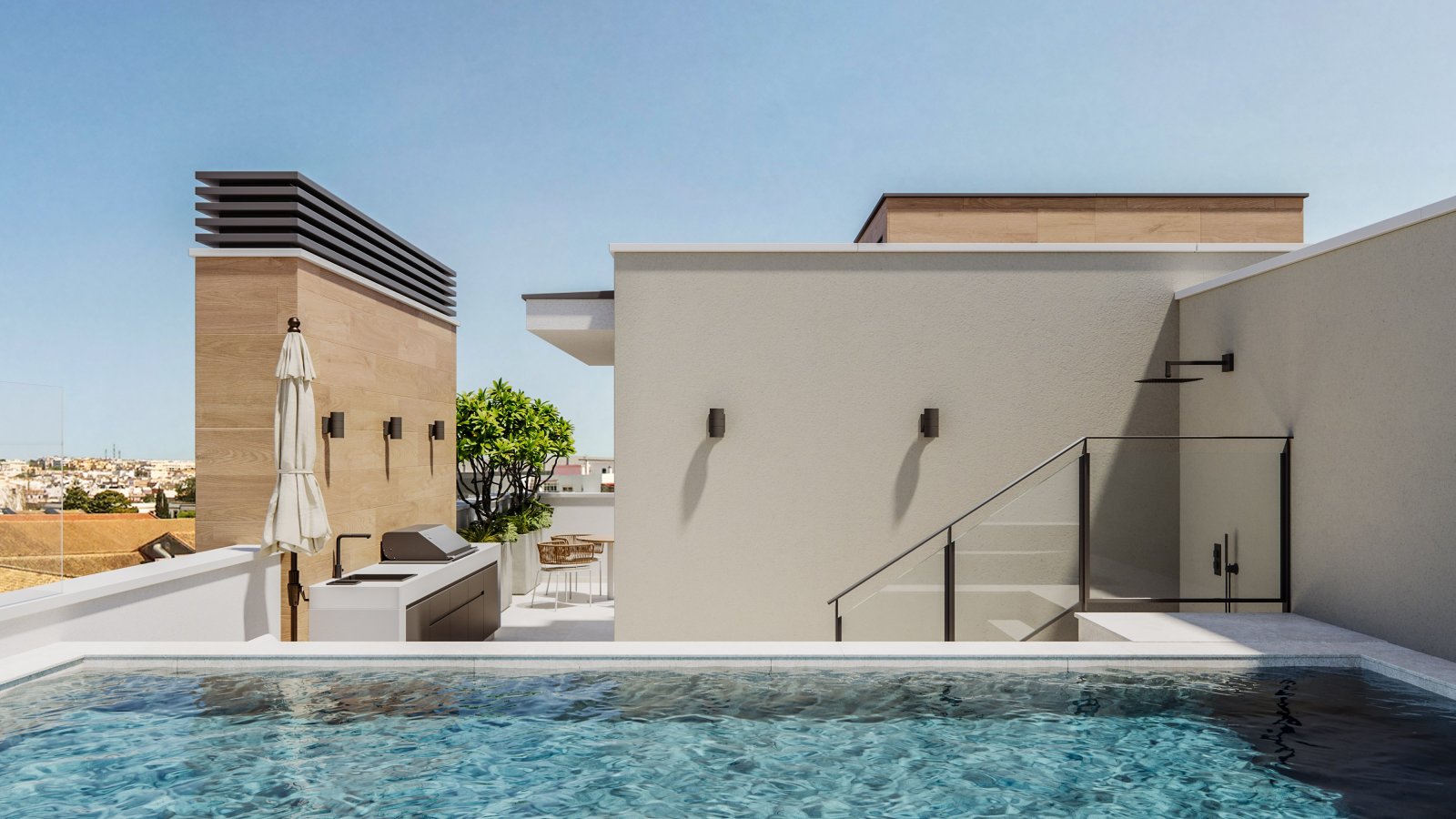 Exklusives Stadthaus am Meer, privater Pool, Fuengirola