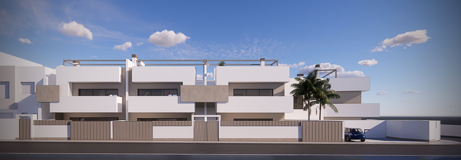 Moderner Bungalow mit Terrasse, in der Nähe des Flughafens Pilar de la Horadada