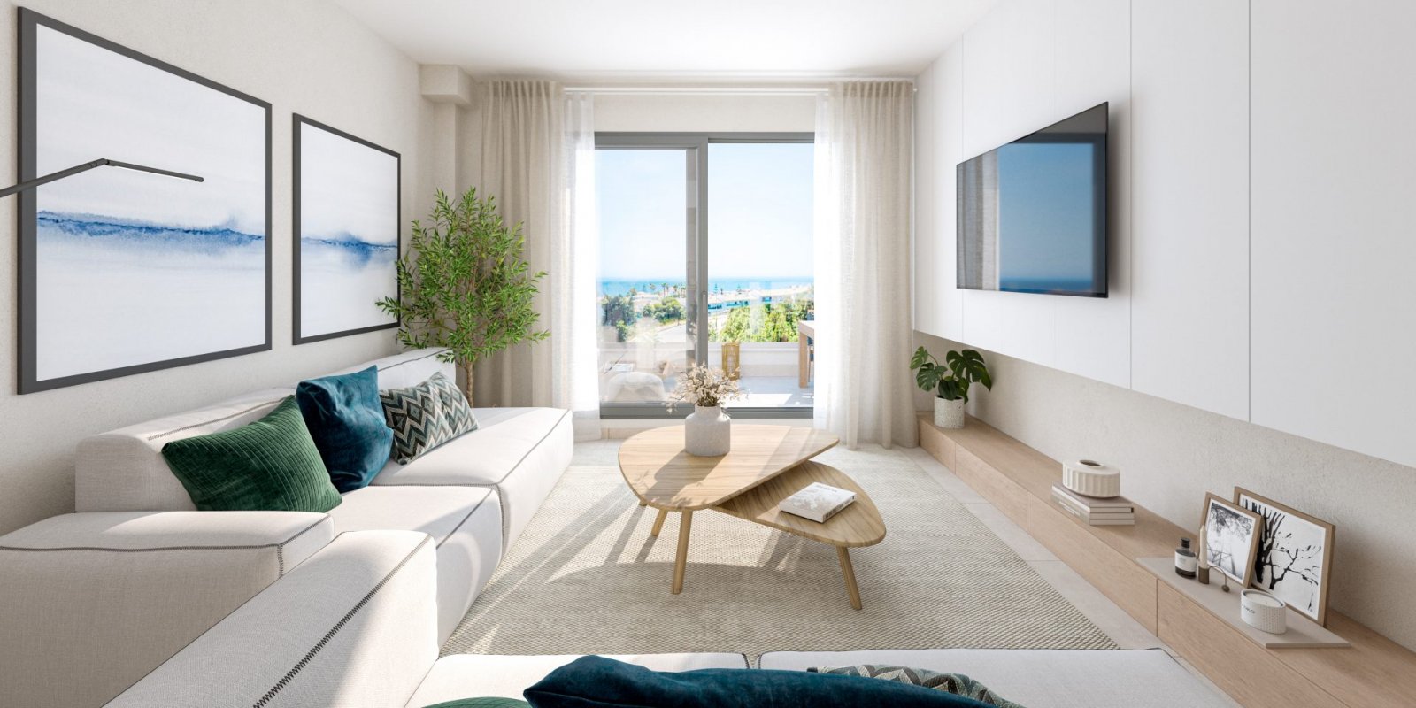 Moderne Apartments am Meer, beim Golfplatz und in Las Lagunas de Mijas