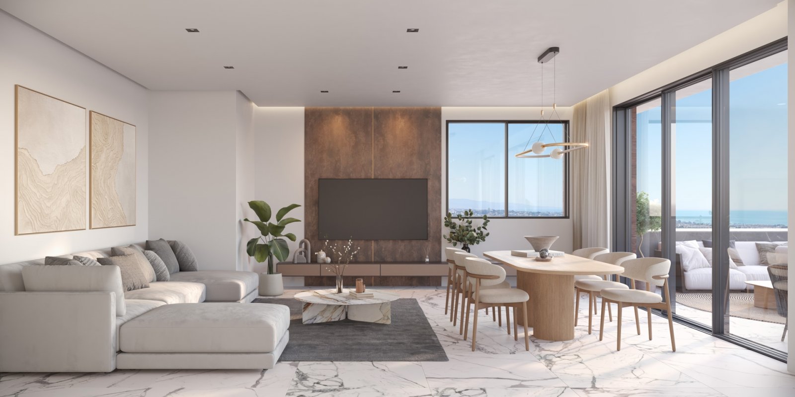 Exklusive Ferienwohnung am Meer, mit Garten und Pool, Estepona