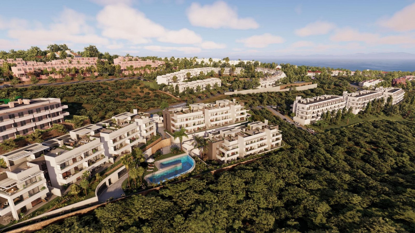 Moderne Apartments mit Meerblick, in Strandnähe, Manilva