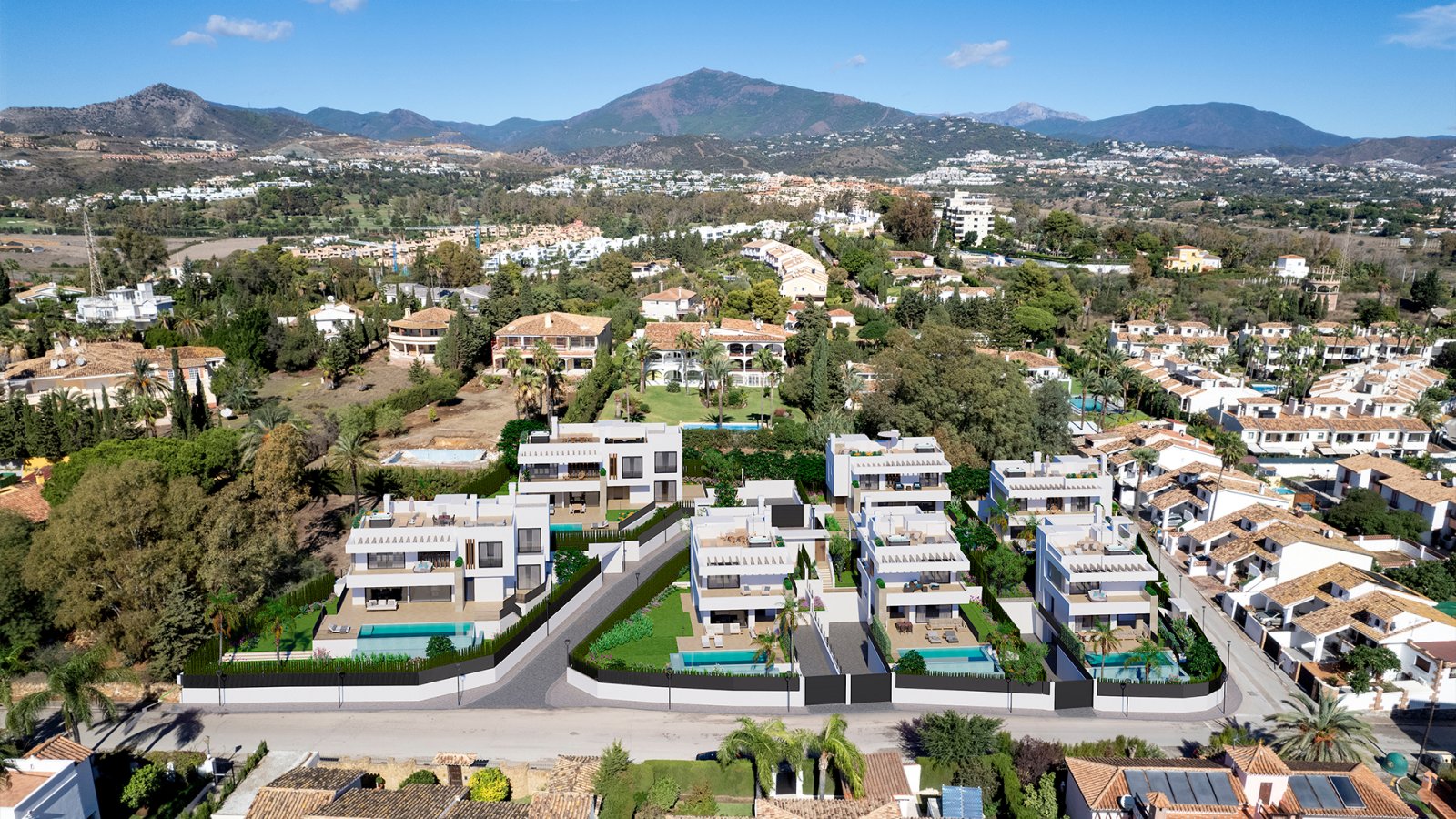 Luxusvillen mit Pool in Atalaya, Estepona