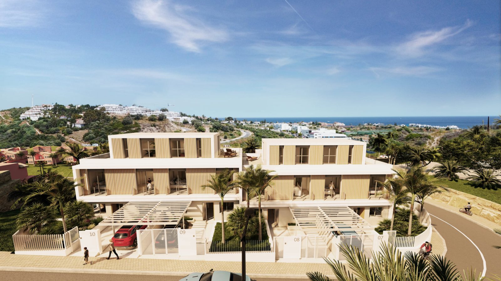 Modernes Stadthaus mit Meerblick, La Gaspara, Estepona