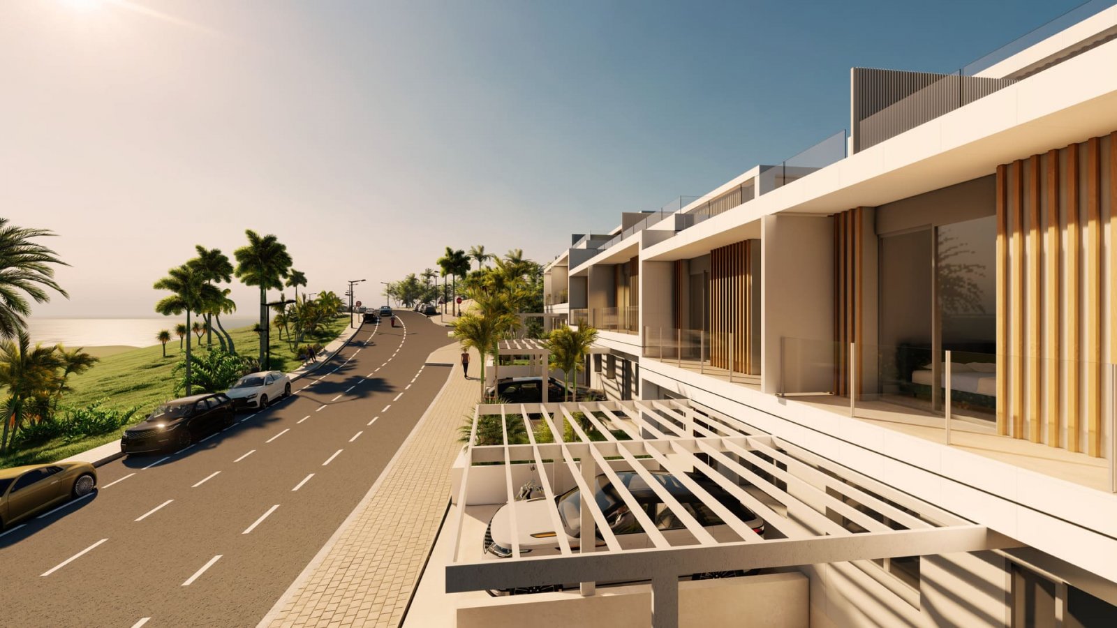 Modernes Stadthaus mit Meerblick, La Gaspara, Estepona