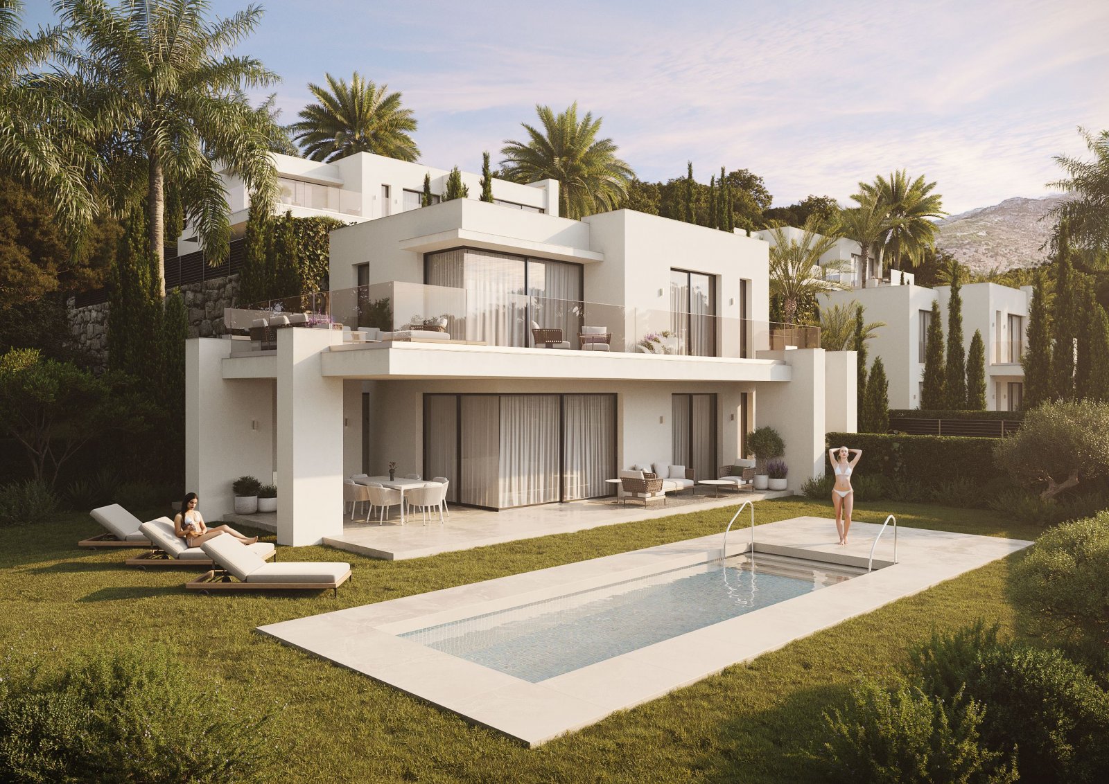 Luxusvillen mit Meerblick, Mijas