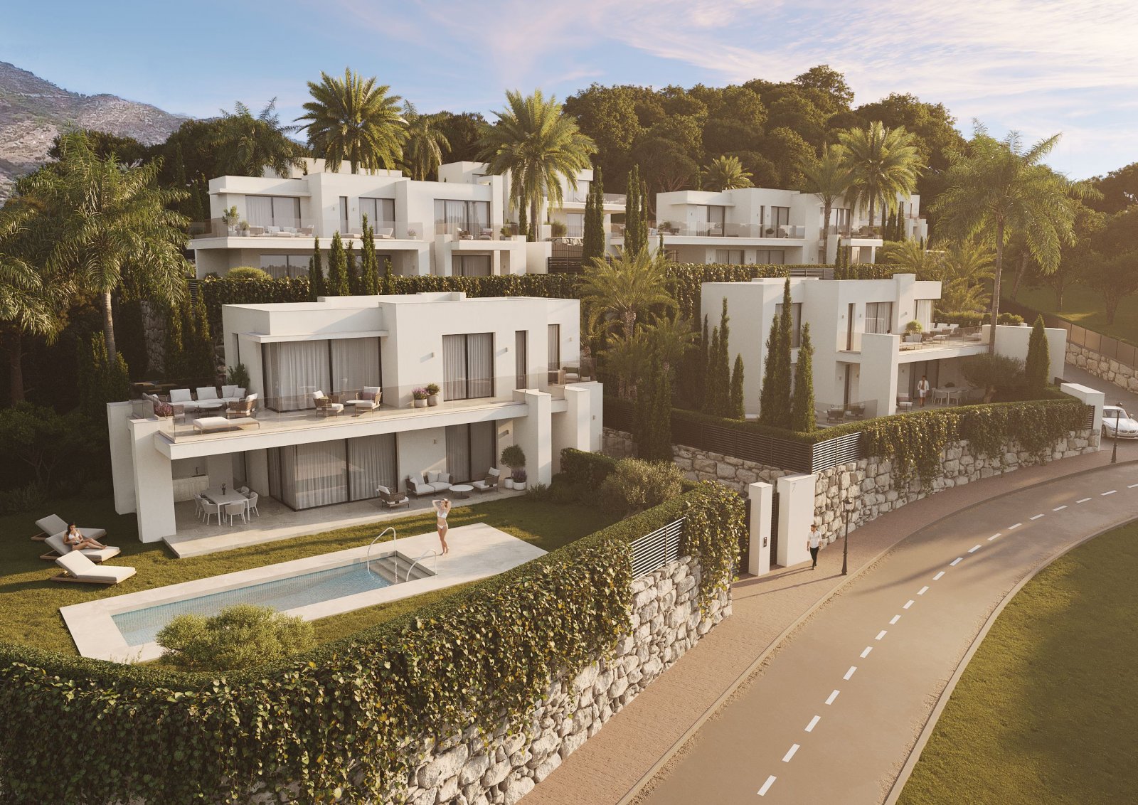 Luxusvillen mit Meerblick, Mijas