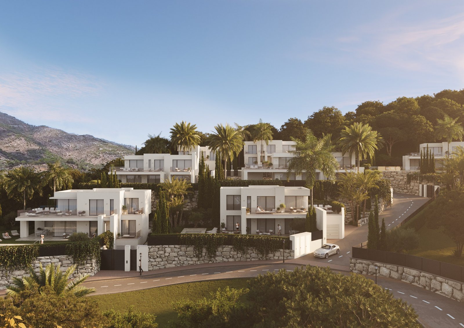 Luxusvillen mit Meerblick, Mijas
