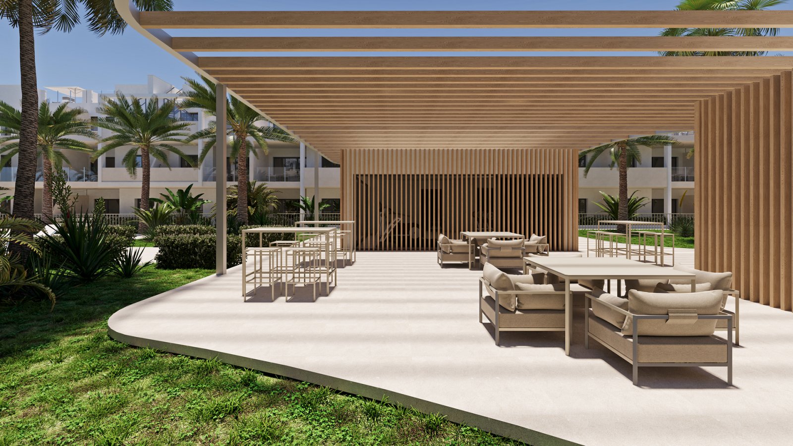Exklusiver Apartmentkomplex, Swimmingpool und Flughafen, San Cayetano