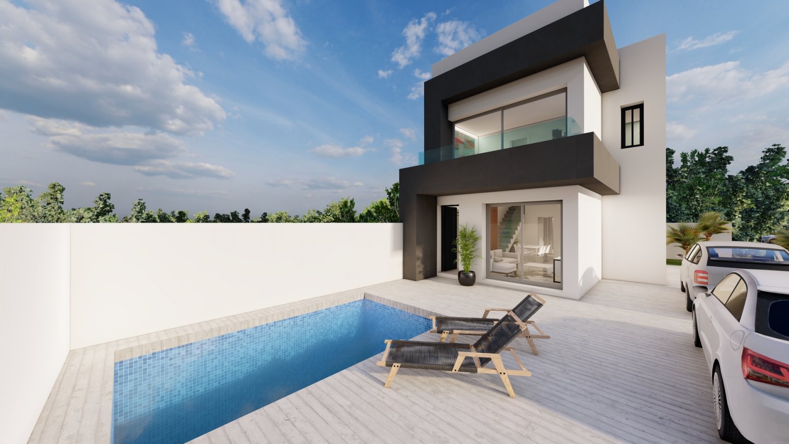Geräumiges Chalet mit Pool, ruhige Lage in Heredades