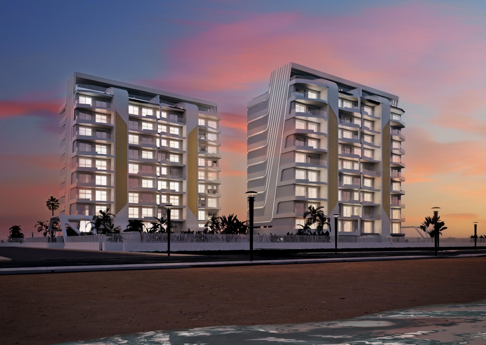 Elegantes Apartment am Meer, erste Strandreihe, San Javier