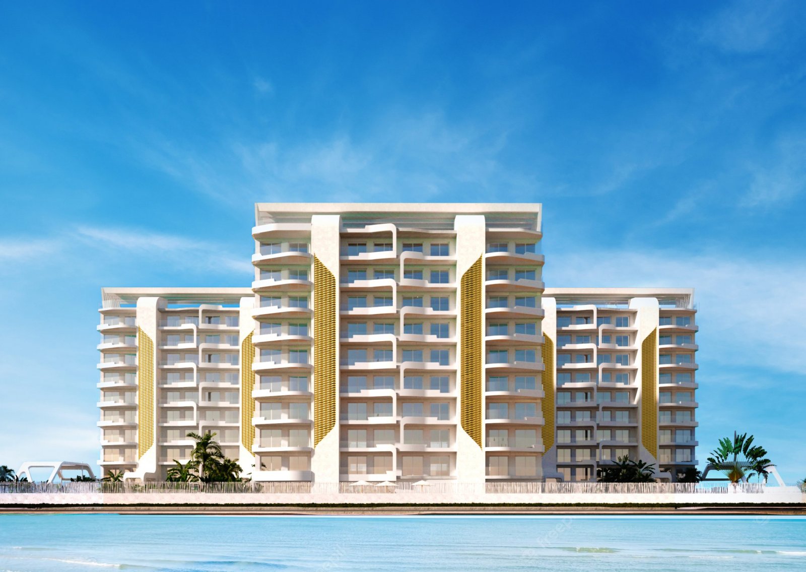 Elegantes Apartment am Meer, erste Strandreihe, San Javier