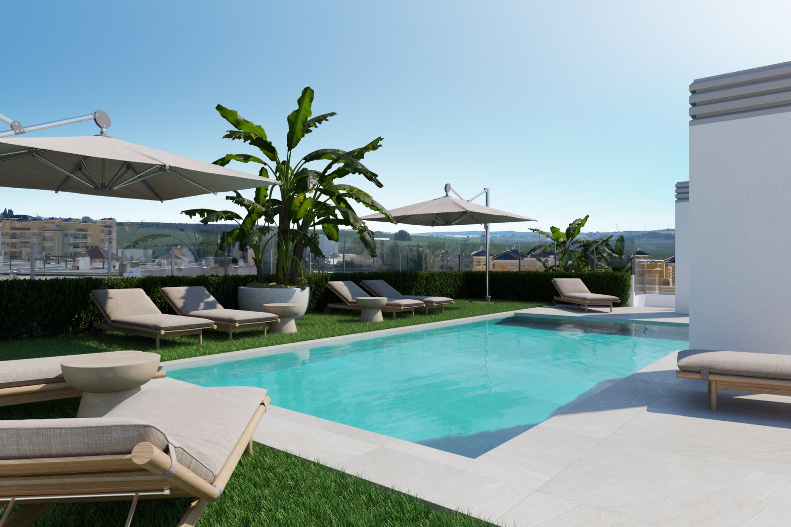 Elegantes Apartment mit Pool und Fitnessraum, Algorfa