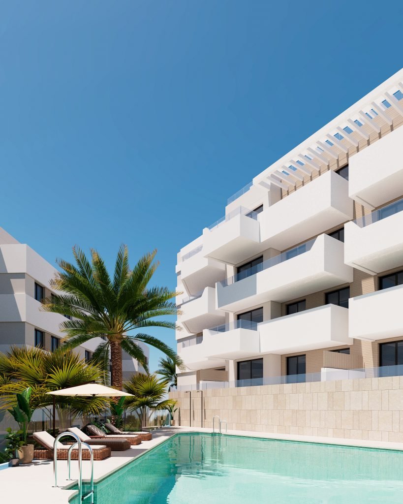Modernes Apartment in Flughafennähe, ruhig Las Lagunas de Mijas, Mijas