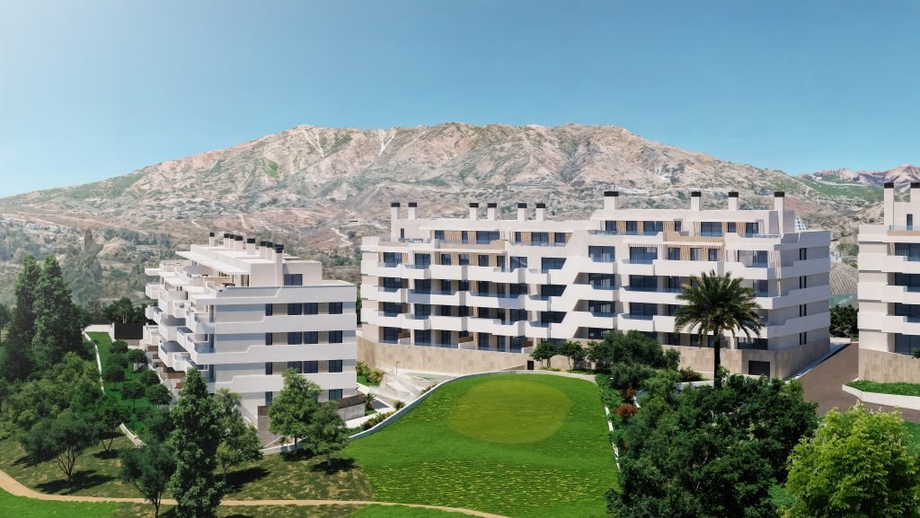 Modernes Apartment in Flughafennähe, ruhig Las Lagunas de Mijas, Mijas