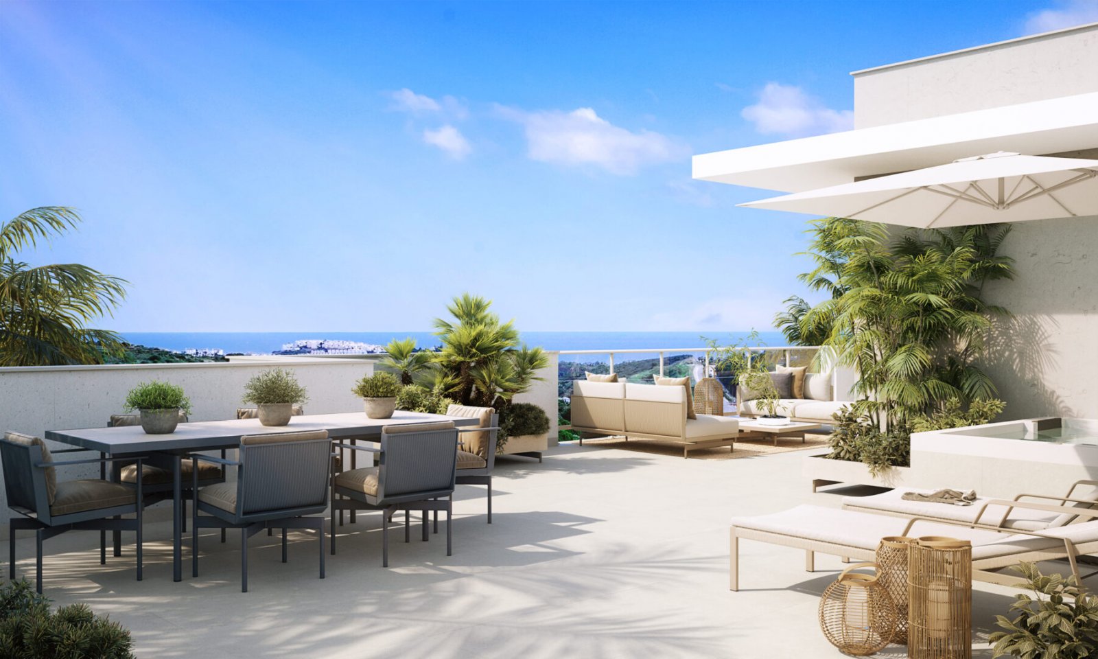 Exklusive Ferienwohnung mit Meerblick, Casares