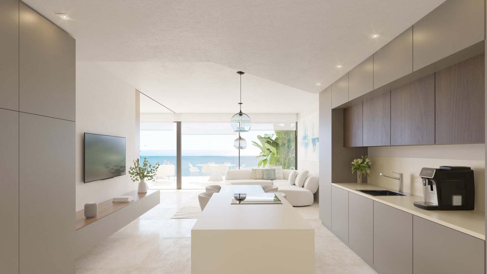 Exklusive Ferienwohnung am Meer, Strand 350 m entfernt, Fuengirola