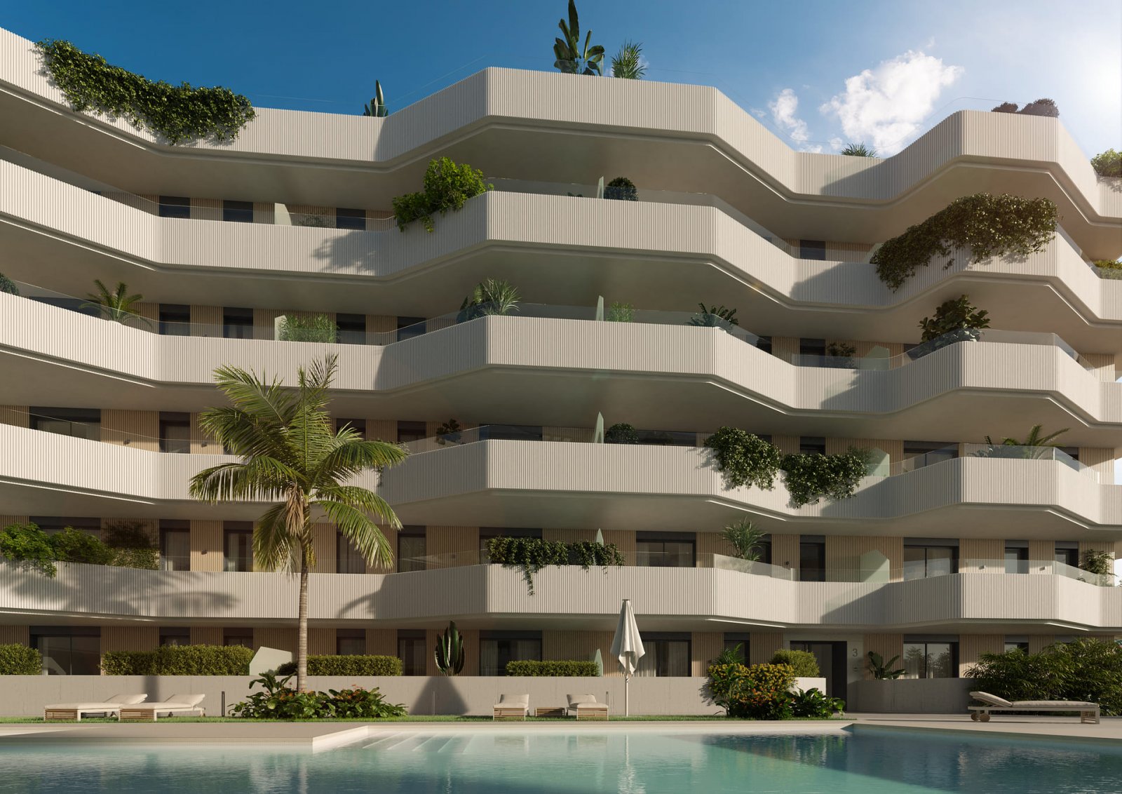 Moderne Wohnung am Meer, Las Lagunas de Mijas, Mijas