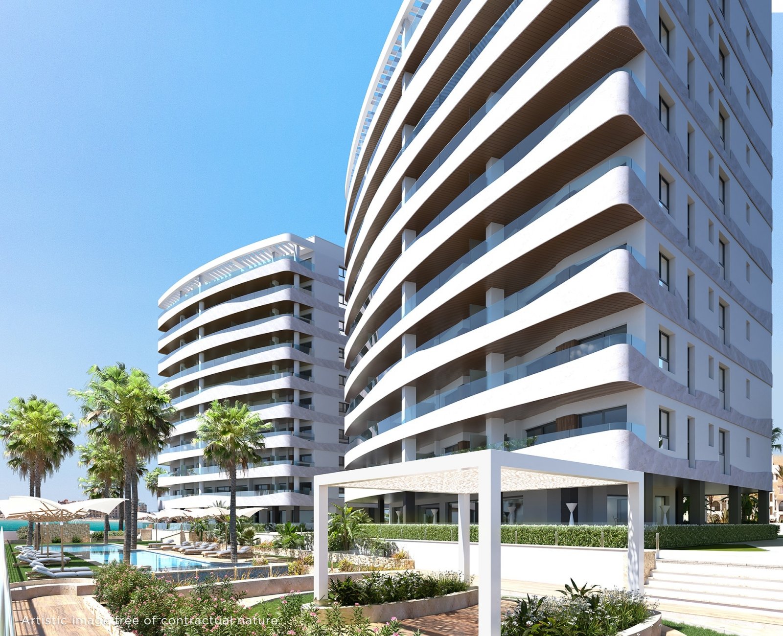 Elegantes Apartment mit Meerblick, La Manga