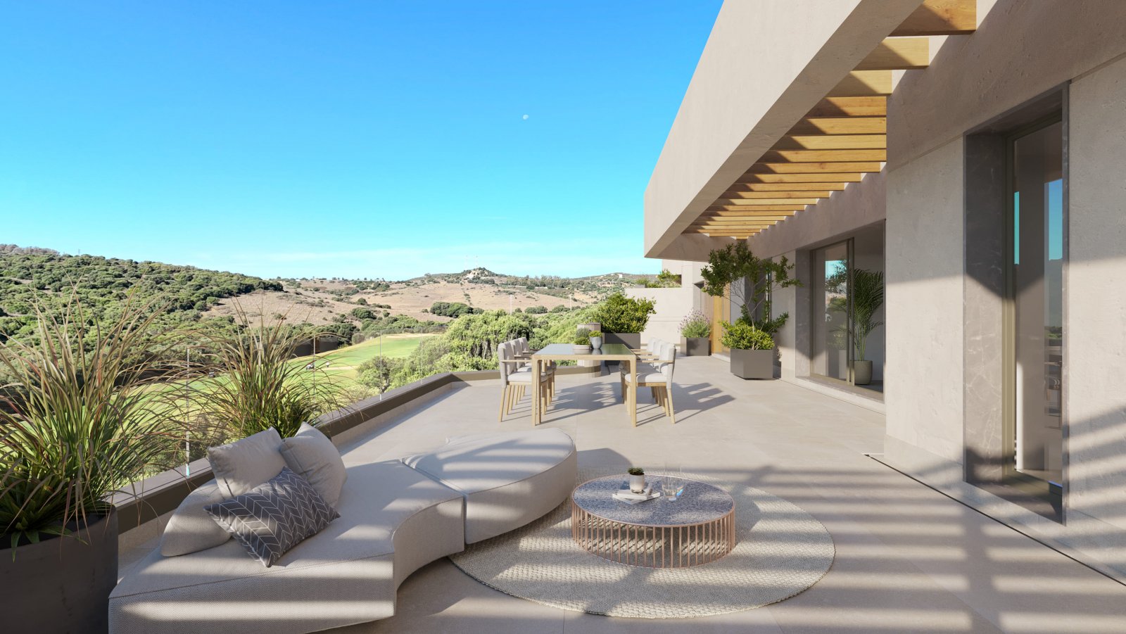 Modernes Apartment mit Meerblick, La Alcaidesa, Spanien