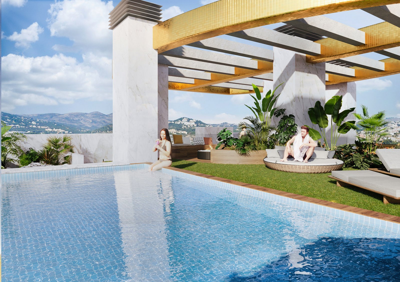 Moderne Ferienwohnung am Meer, in Strandnähe, Calpe