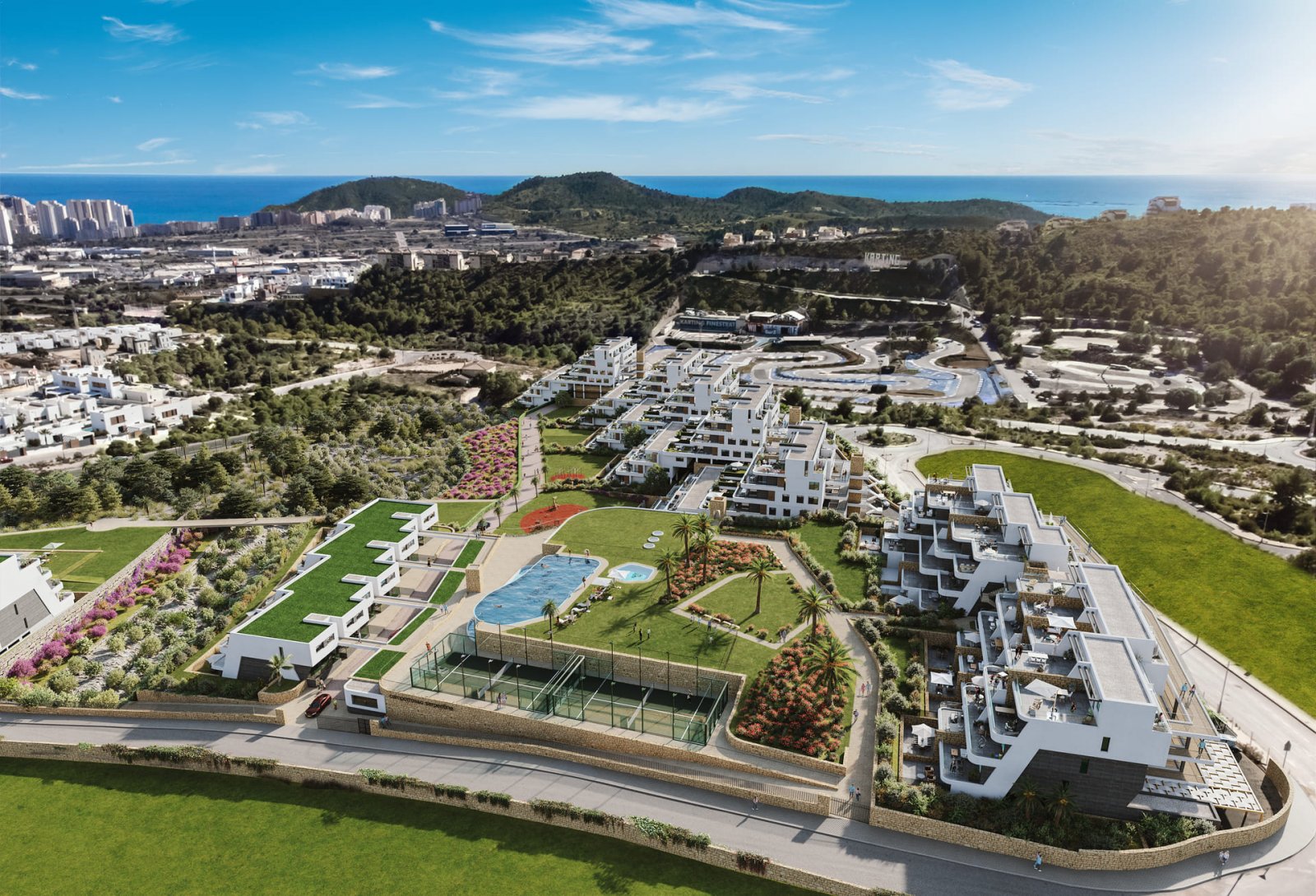 Moderne Apartments mit Meerblick, Finestrat