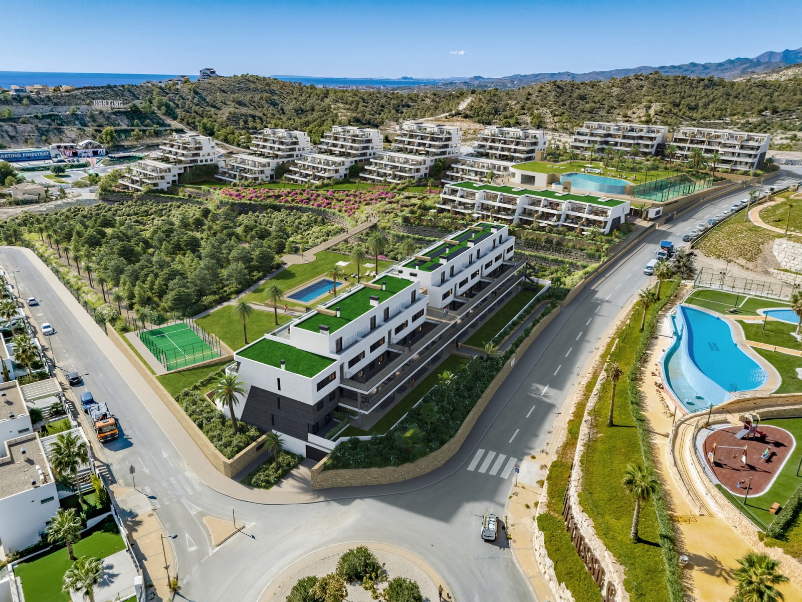 Moderne Apartments mit Meerblick, Finestrat