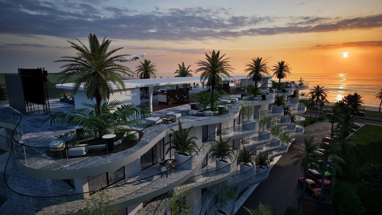Studio di lusso direttamente sul mare a Batumi, Georgia – appartamento in stato White-Frame al prezzo di promozione dell'impresa edilizia