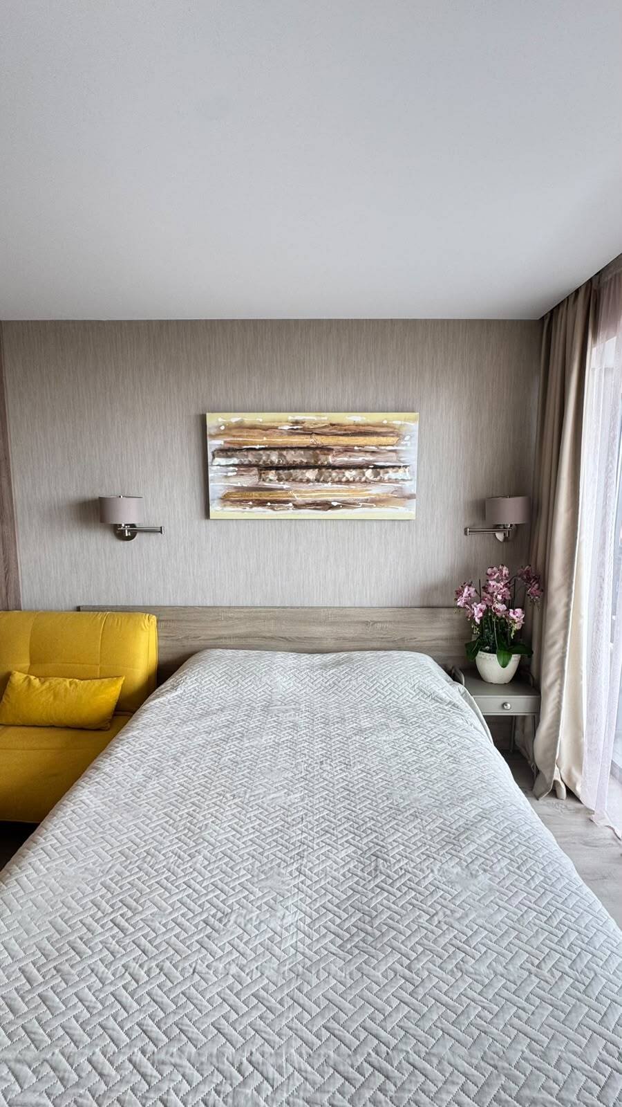 Studio luminoso con vista sul mare e sul parco nel Orbi Beach Tower, Batumi, Georgia – appartamento completamente arredato vicino alla spiaggia