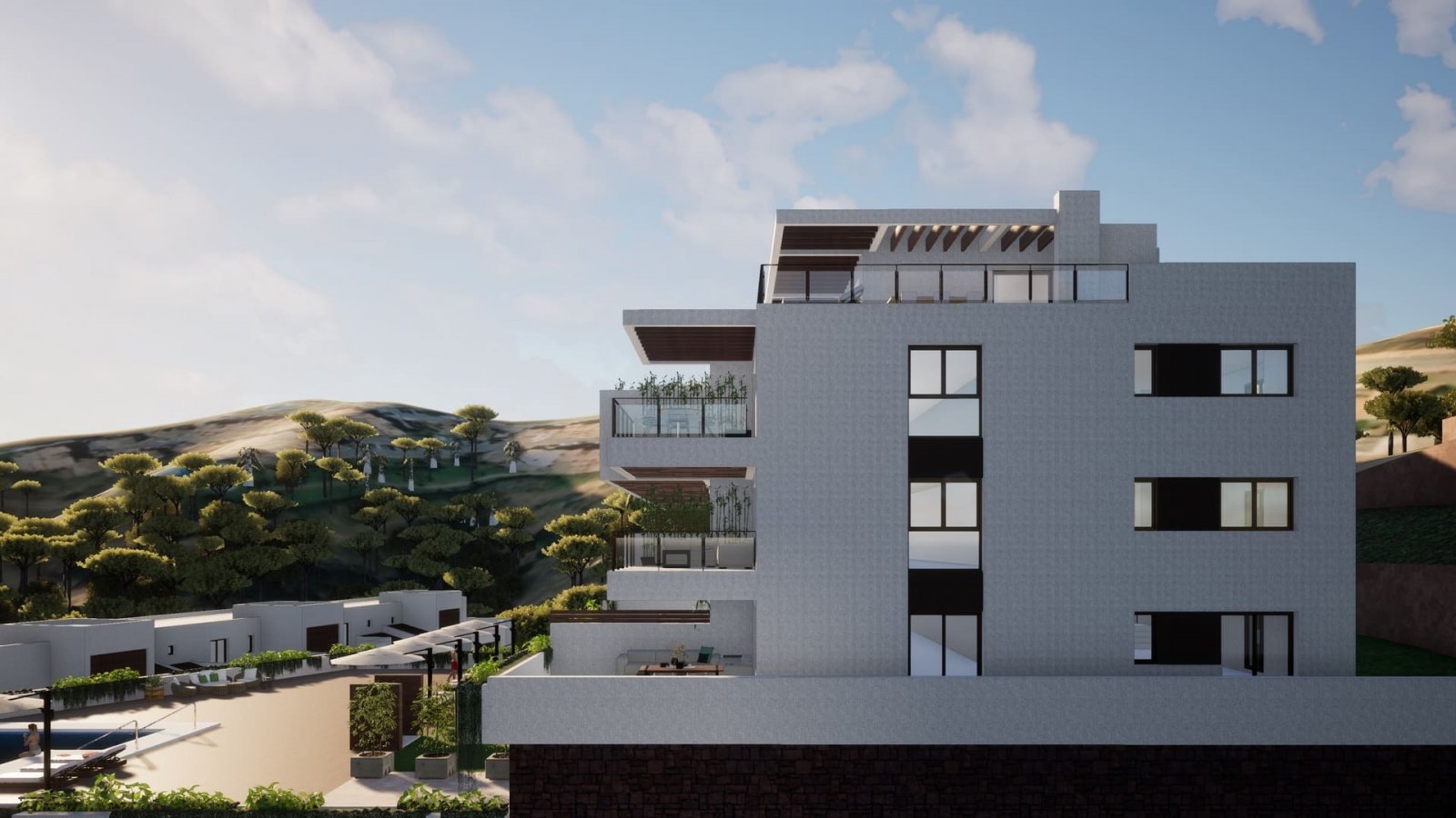 Elegantes Apartment mit Meerblick, Calahonda