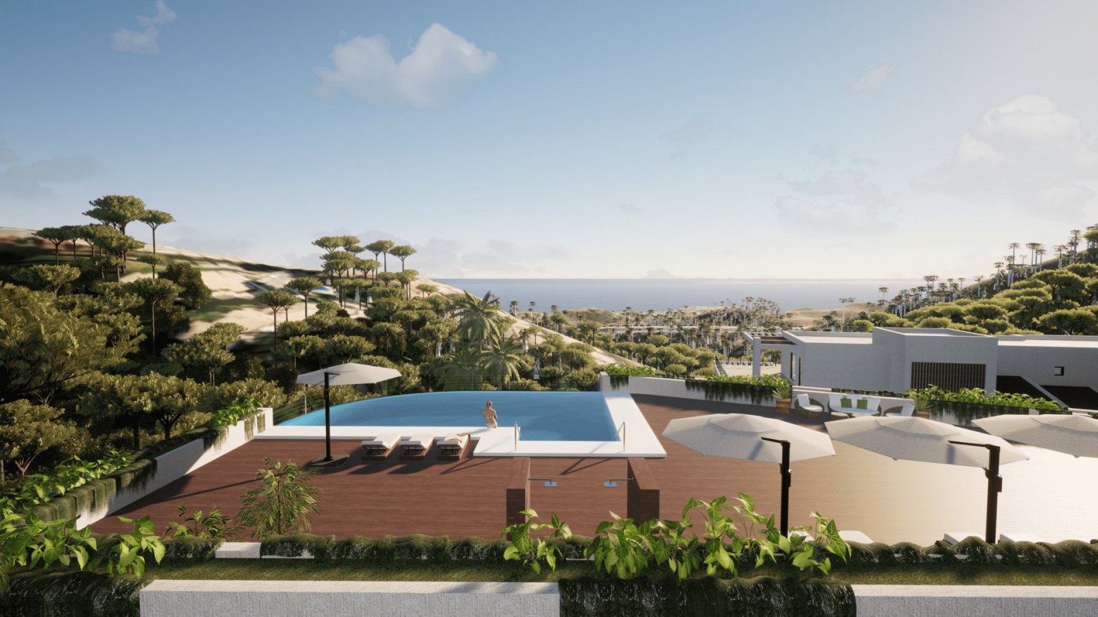 Elegantes Apartment mit Meerblick, Calahonda