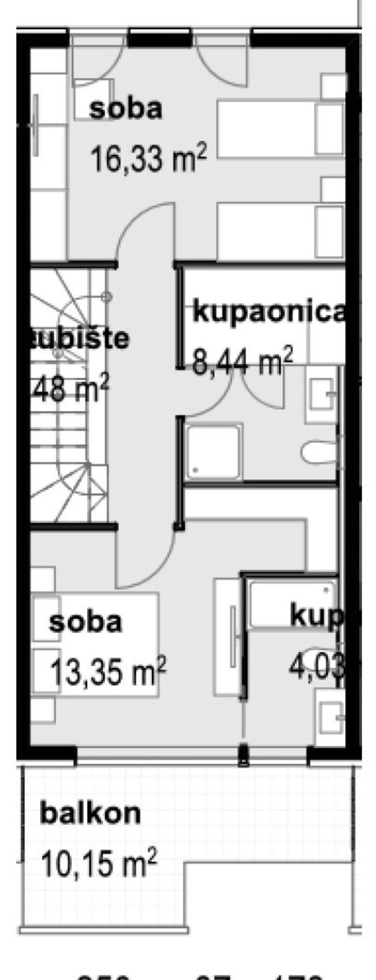 Luxuriöses dreistöckiges Apartment mit Swimmingpool und Dachterrasse, 65 m vom Meer entfernt, Privlaka, Kroatien