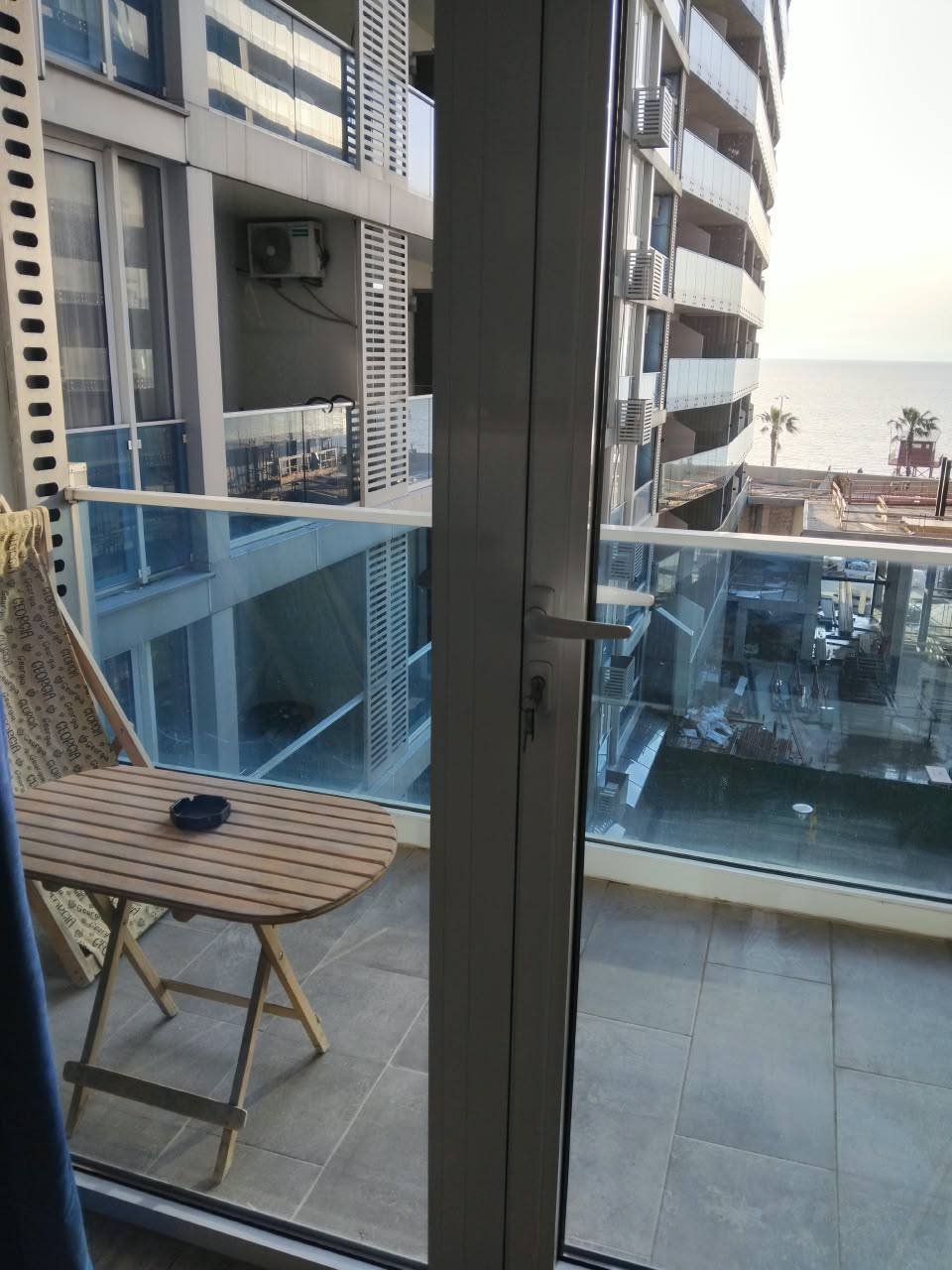 Monolocale con vista sul mare al New Boulevard, Batumi, Georgia – vista panoramica e ampio balcone
