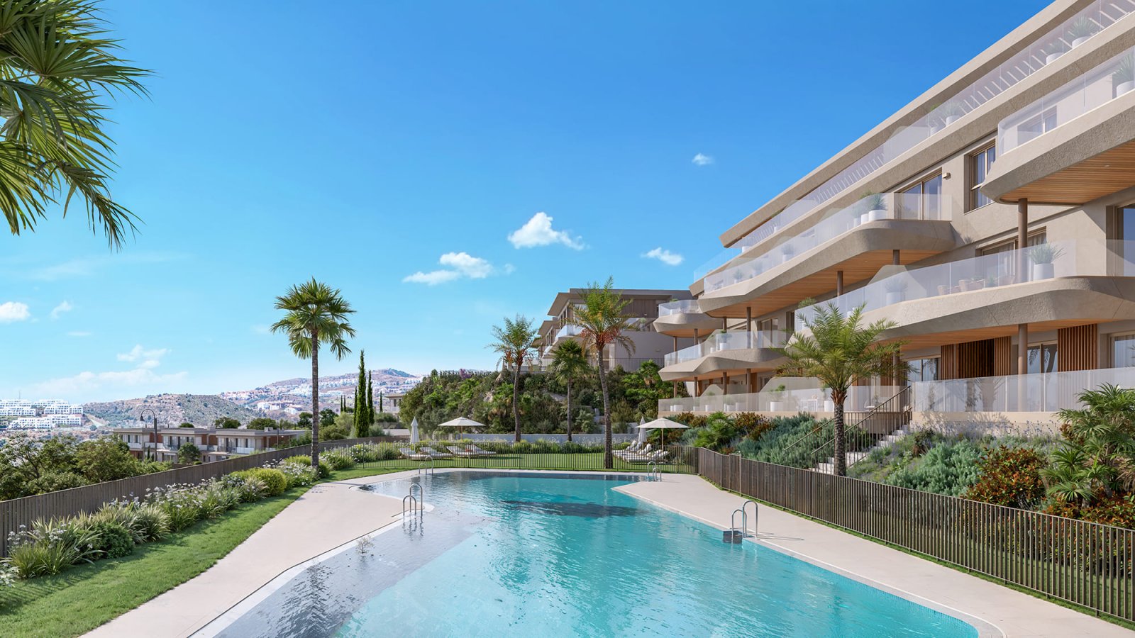 Exklusive Wohnung mit Meerblick, Las Lagunas de Mijas