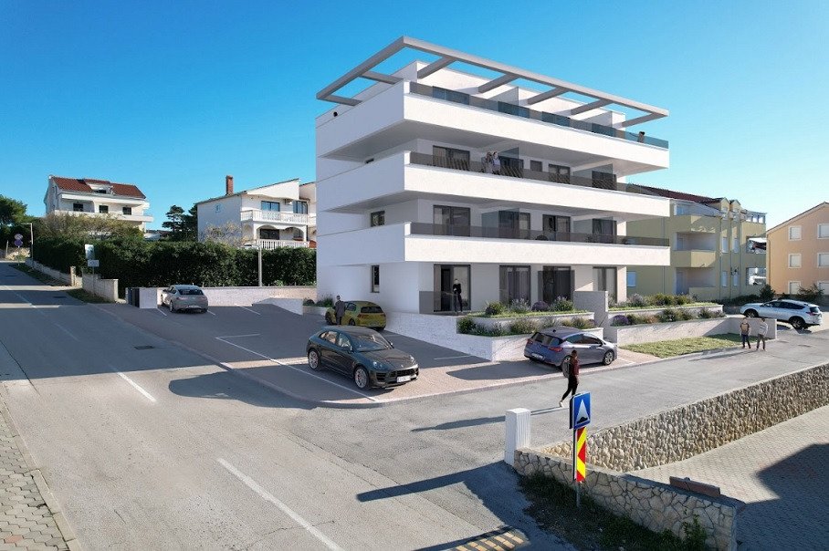Modernes Apartment mit Terrasse und Parkplatz, 250 m vom Meer entfernt – Povljana, Kroatien