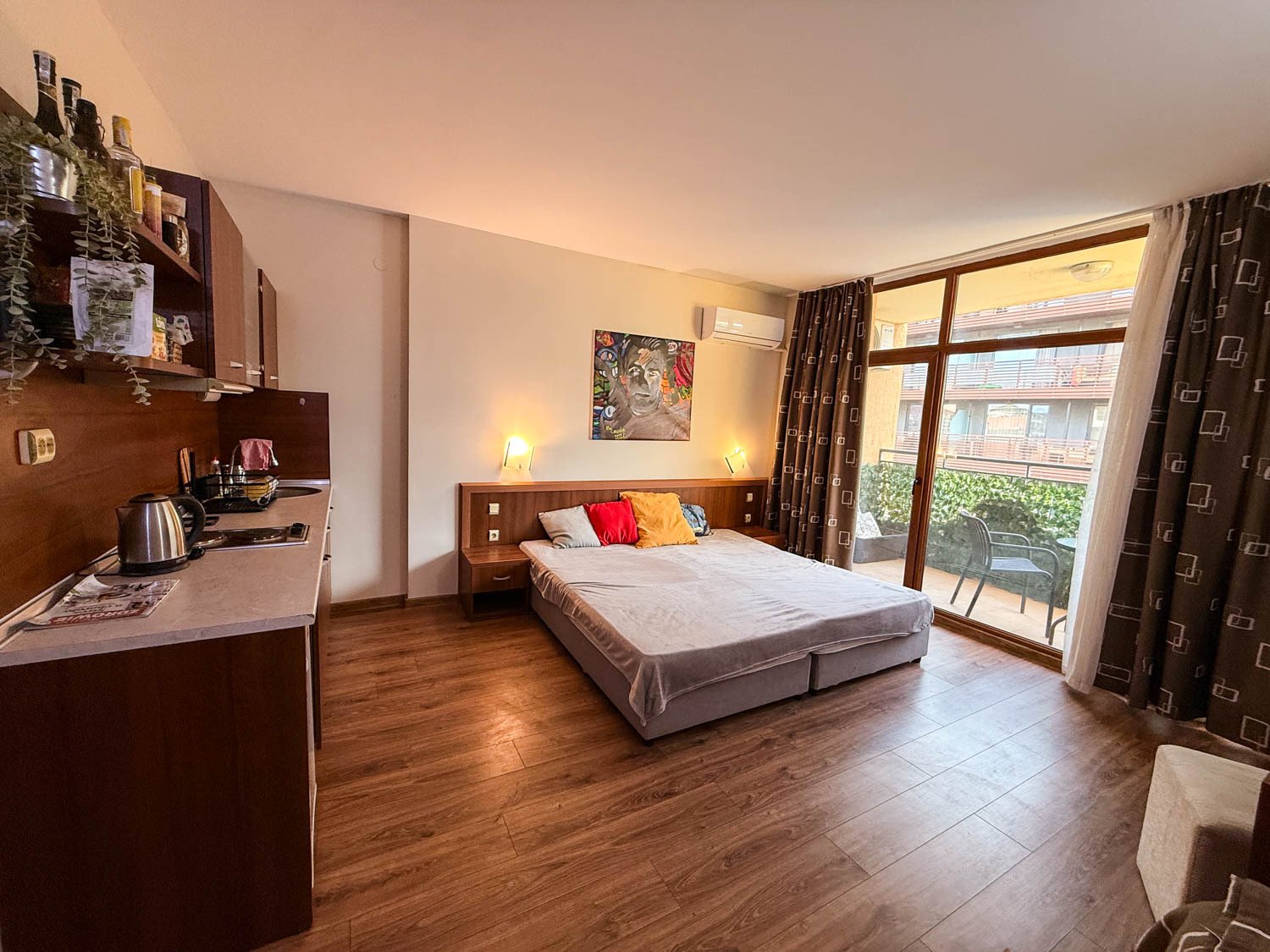 Studio con parziale vista mare nel complesso „Grenada“ a Sunny Beach, Bulgaria