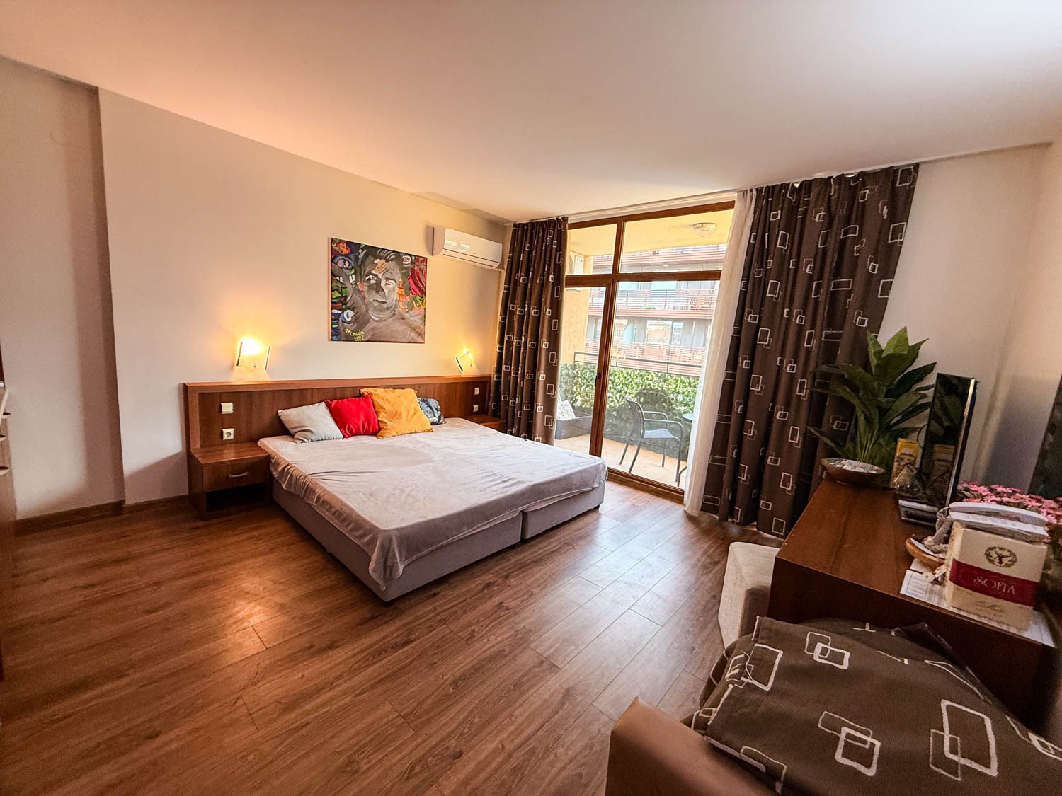 Studio con parziale vista mare nel complesso „Grenada“ a Sunny Beach, Bulgaria