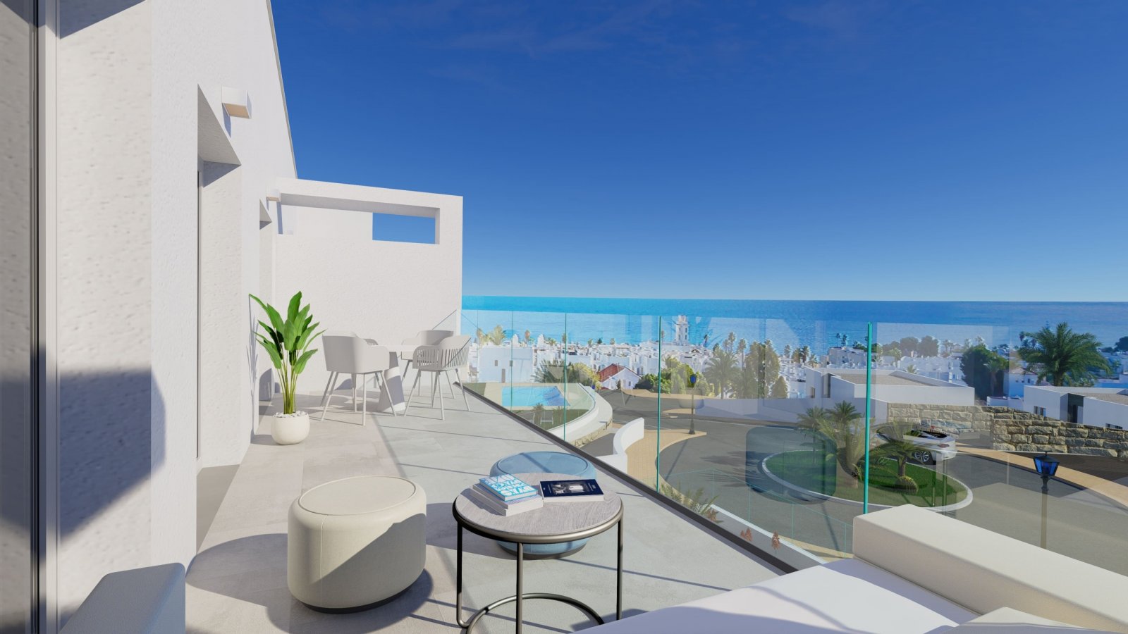 Elegantes Apartment am Meer, Gemeinschaftspool, Mojácar
