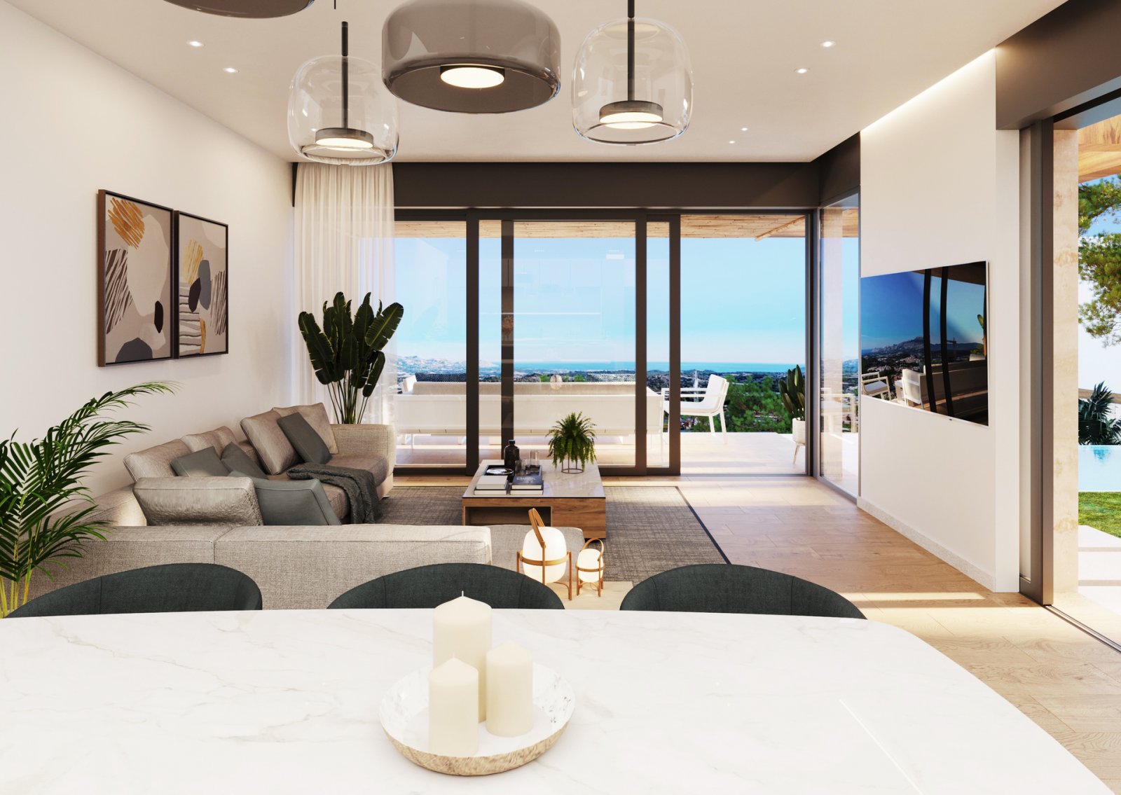 Luxushaus mit Meerblick, Polop